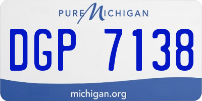 MI license plate DGP7138