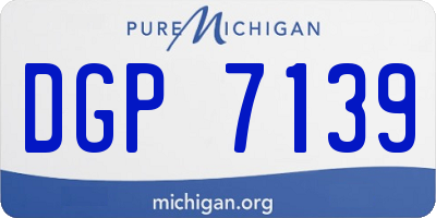 MI license plate DGP7139