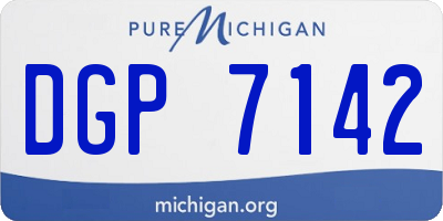 MI license plate DGP7142