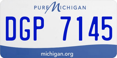 MI license plate DGP7145