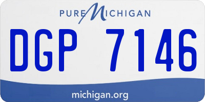 MI license plate DGP7146