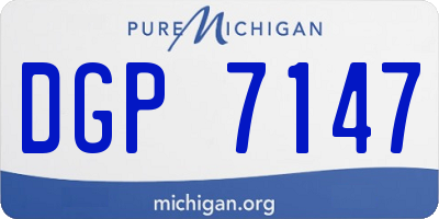 MI license plate DGP7147