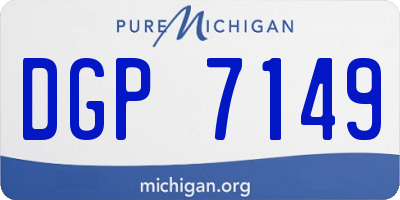 MI license plate DGP7149