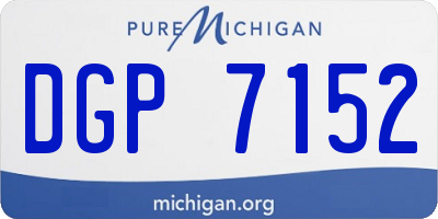 MI license plate DGP7152