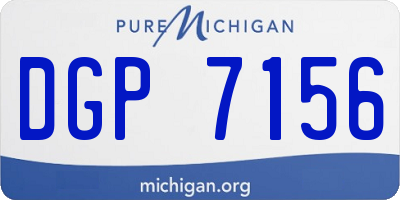 MI license plate DGP7156