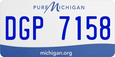MI license plate DGP7158