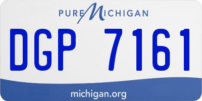 MI license plate DGP7161