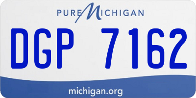 MI license plate DGP7162