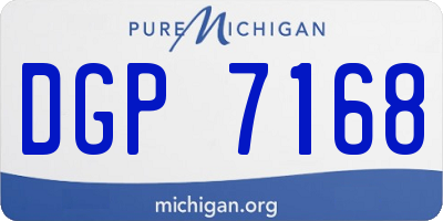 MI license plate DGP7168