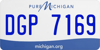 MI license plate DGP7169