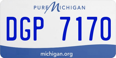 MI license plate DGP7170