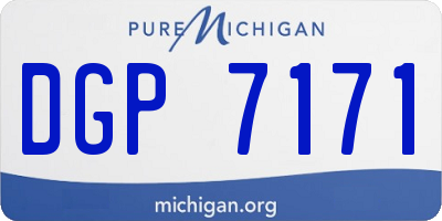 MI license plate DGP7171