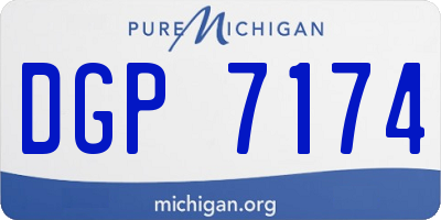 MI license plate DGP7174