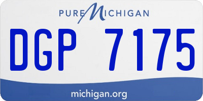 MI license plate DGP7175
