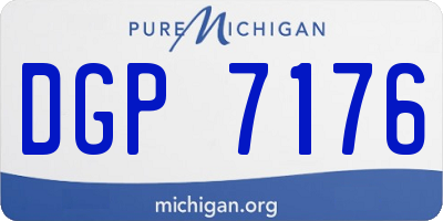 MI license plate DGP7176