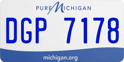 MI license plate DGP7178