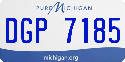 MI license plate DGP7185