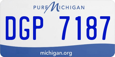 MI license plate DGP7187