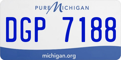 MI license plate DGP7188