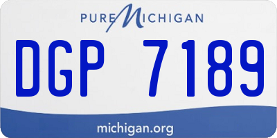 MI license plate DGP7189