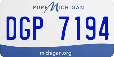 MI license plate DGP7194