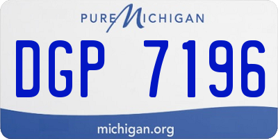MI license plate DGP7196
