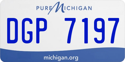 MI license plate DGP7197