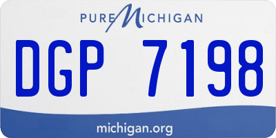 MI license plate DGP7198