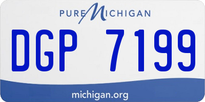 MI license plate DGP7199