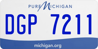 MI license plate DGP7211
