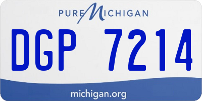 MI license plate DGP7214