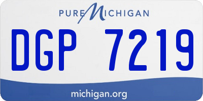 MI license plate DGP7219