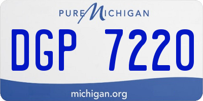 MI license plate DGP7220