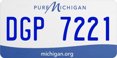 MI license plate DGP7221