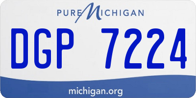 MI license plate DGP7224