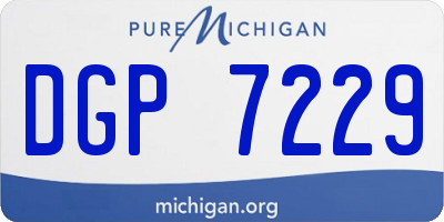 MI license plate DGP7229