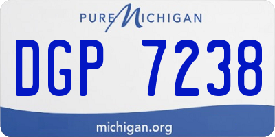 MI license plate DGP7238