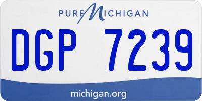 MI license plate DGP7239