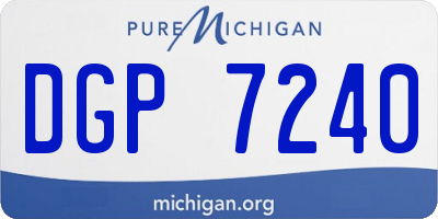 MI license plate DGP7240