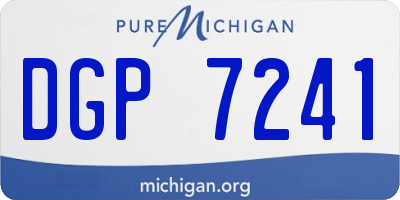 MI license plate DGP7241