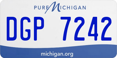 MI license plate DGP7242