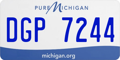 MI license plate DGP7244
