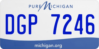 MI license plate DGP7246
