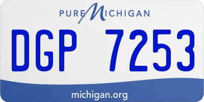 MI license plate DGP7253
