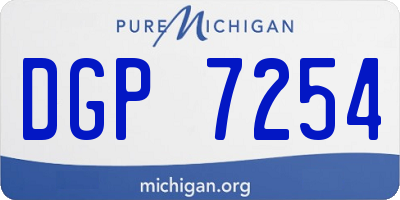 MI license plate DGP7254