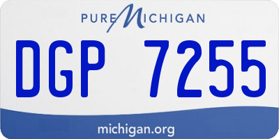 MI license plate DGP7255