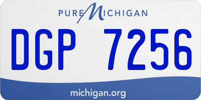 MI license plate DGP7256