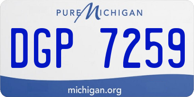 MI license plate DGP7259