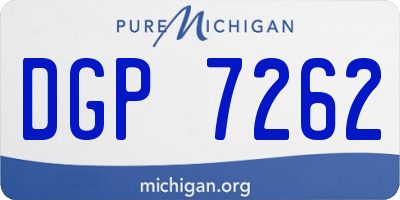 MI license plate DGP7262