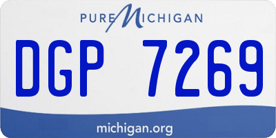 MI license plate DGP7269